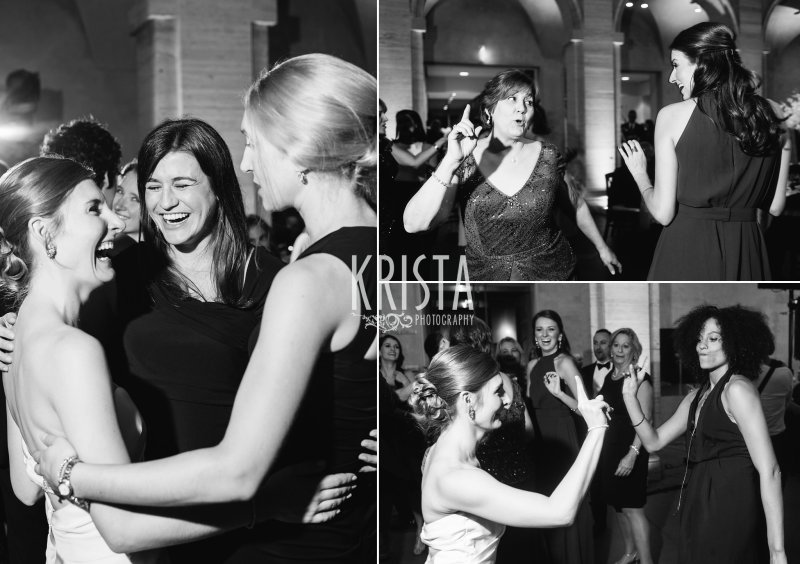 Dance Floor. Elegant Boston Wedding. Getting Ready and Bride & Groom portraits on Beacon Hill, ceremony at Harvard Memorial Church, and reception at the Harvard Art Museums. © Krista Photography, Boston Wedding Photographers