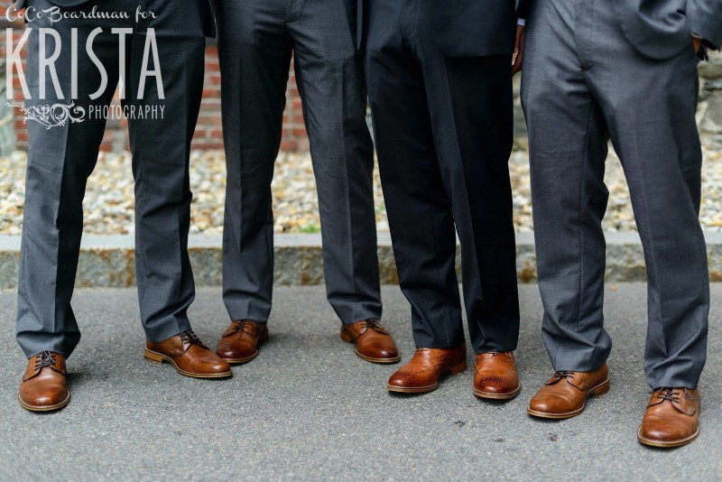 groomsmen and their shoes © Krista Photography