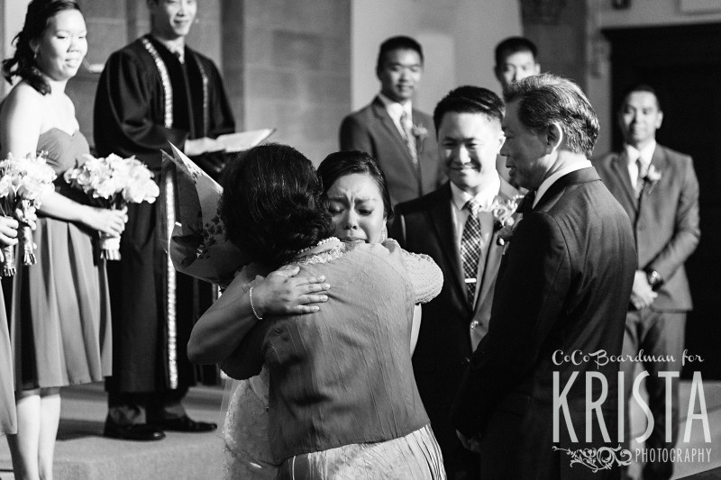 tears of joy and happiness from the bride © Krista Photography