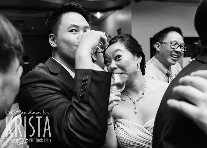 funny moments from bride and groom © Krista Photography