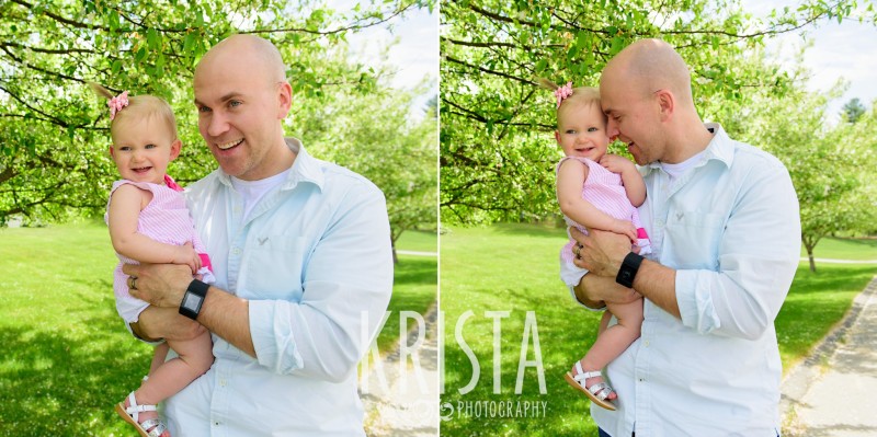 Baby Girl, Year in the Life, Happy Baby, Smiles, Daddy and Daughter, © Krista Photography, Boston Photographer 
