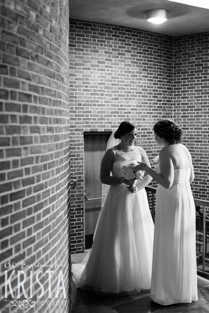 Moments between the bride and her sister. © 2016 Krista Photography - www.kristaphoto.com