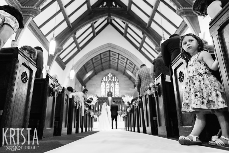 Wedding ceremony. Christ the King Church, Rutland Vermont.  Vermont Wedding Photographer. © Krista Photography - www.kristaphoto.com