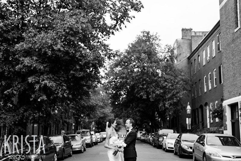 Bride & Groom Portraits, Beacon Hill Wedding. © Krista Photography, Boston Wedding Photographer - www.kristaphoto.com